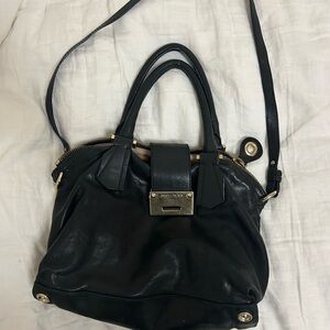 Jimmy Choo Black Leather Satchel